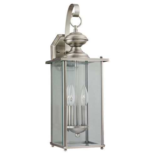 Jamestowne 2 Light 20.25 inch Antique Brushed Nickel Outdoor Wall Lantern