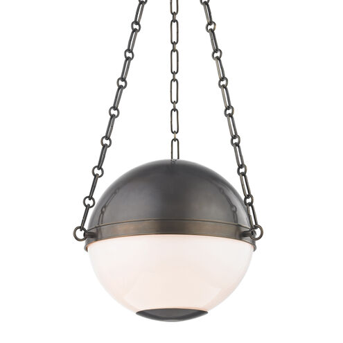 Sphere No.2 2 Light 16.5 inch Distressed Bronze Pendant Ceiling Light