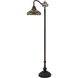 Bellscroft 61.5 inch 60 watt Matte Black and Tiffany Floor Lamp Portable Light