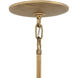 Lisa McDennon Flora 20 inch Burnished Gold Indoor Foyer Semi-Flush Mount Ceiling Light