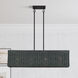 Weavington 4 Light 36 inch Black Linear Chandelier Ceiling Light, Large