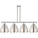 Ballston Dome 4 Light 50 inch Polished Nickel Island Light Ceiling Light