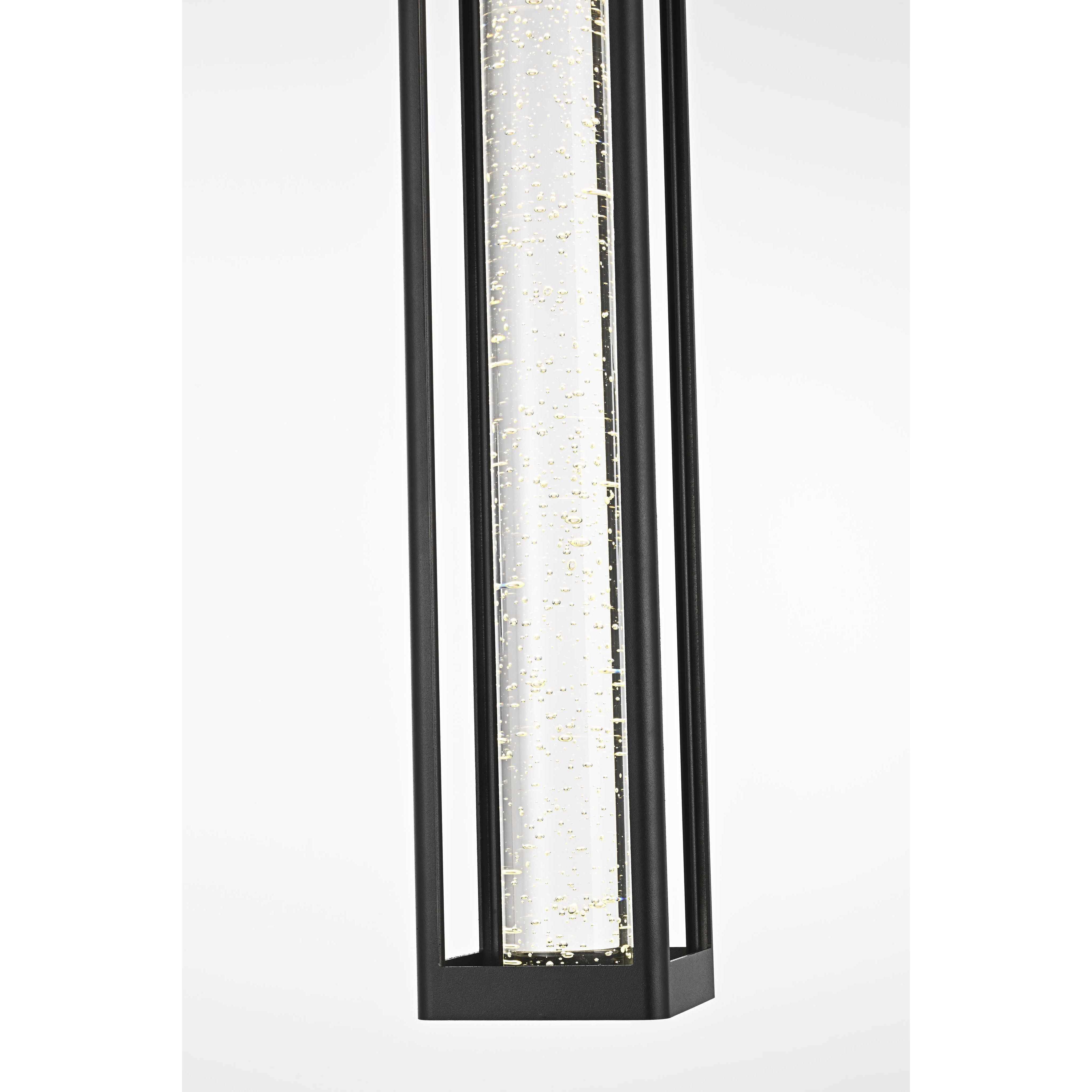 Amaris 1 Light 4 inch Black Outdoor Pendant