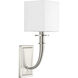 Avana 1 Light 5.63 inch Brushed Nickel Wall Sconce Wall Light, Design Series