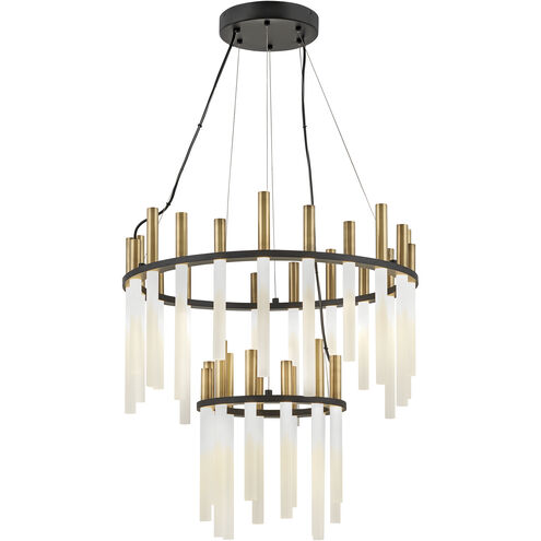 Echo LED 26 inch Black Chandelier Ceiling Light