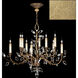 Crystal Laurel 10 Light 43 inch Gold Chandelier Ceiling Light in Gold Leaf