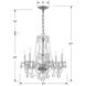 Traditional Crystal 6 Light 23 inch Polished Chrome Chandelier Ceiling Light in Clear Swarovski Strass