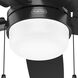 Anisten 52 inch Matte Black with Matte Black/Dark Gray Oak Blades Ceiling Fan