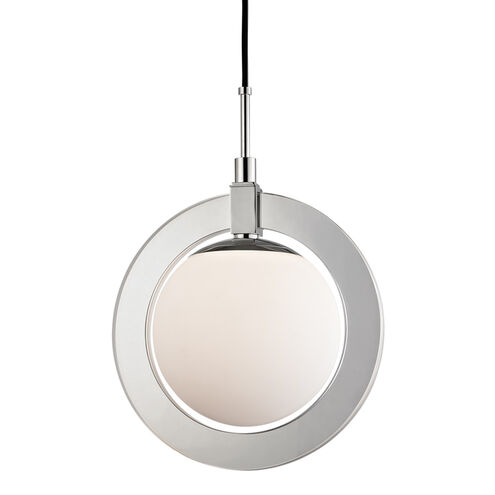 Caswell LED 15 inch Polished Nickel Pendant Ceiling Light