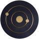 Asteria 17.5 inch Night Sky and Antique Brass Accent Table