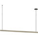Mick De Giulio Lino LED 60 inch Honed Concrete Linear Chandelier Ceiling Light