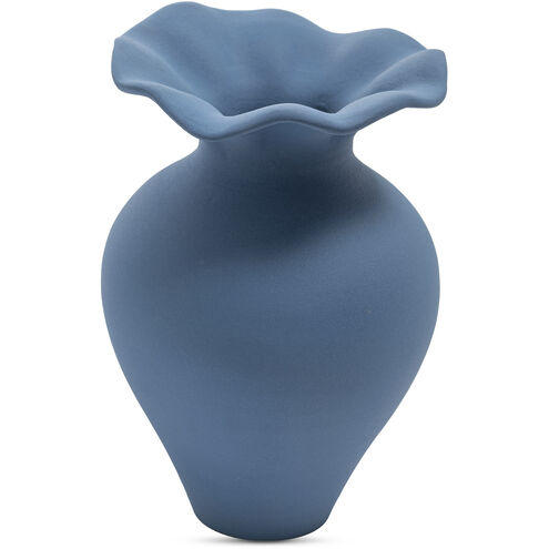 Ruffle 12.4 X 8.27 inch Vase in Blue