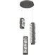 Tessera LED 21.3 inch Graphite Multi-Pendant Ceiling Light