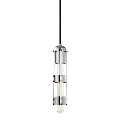 Violet 1 Light 2.25 inch Polished Nickel Pendant Ceiling Light