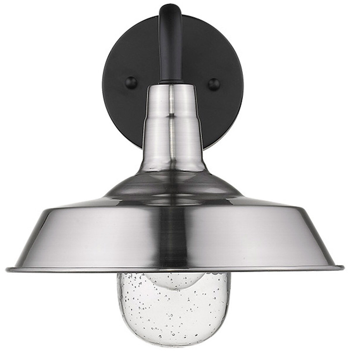 Burry 1 Light 11 inch Satin Nickel Exterior Wall Mount