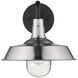 Burry 1 Light 11 inch Satin Nickel Exterior Wall Mount