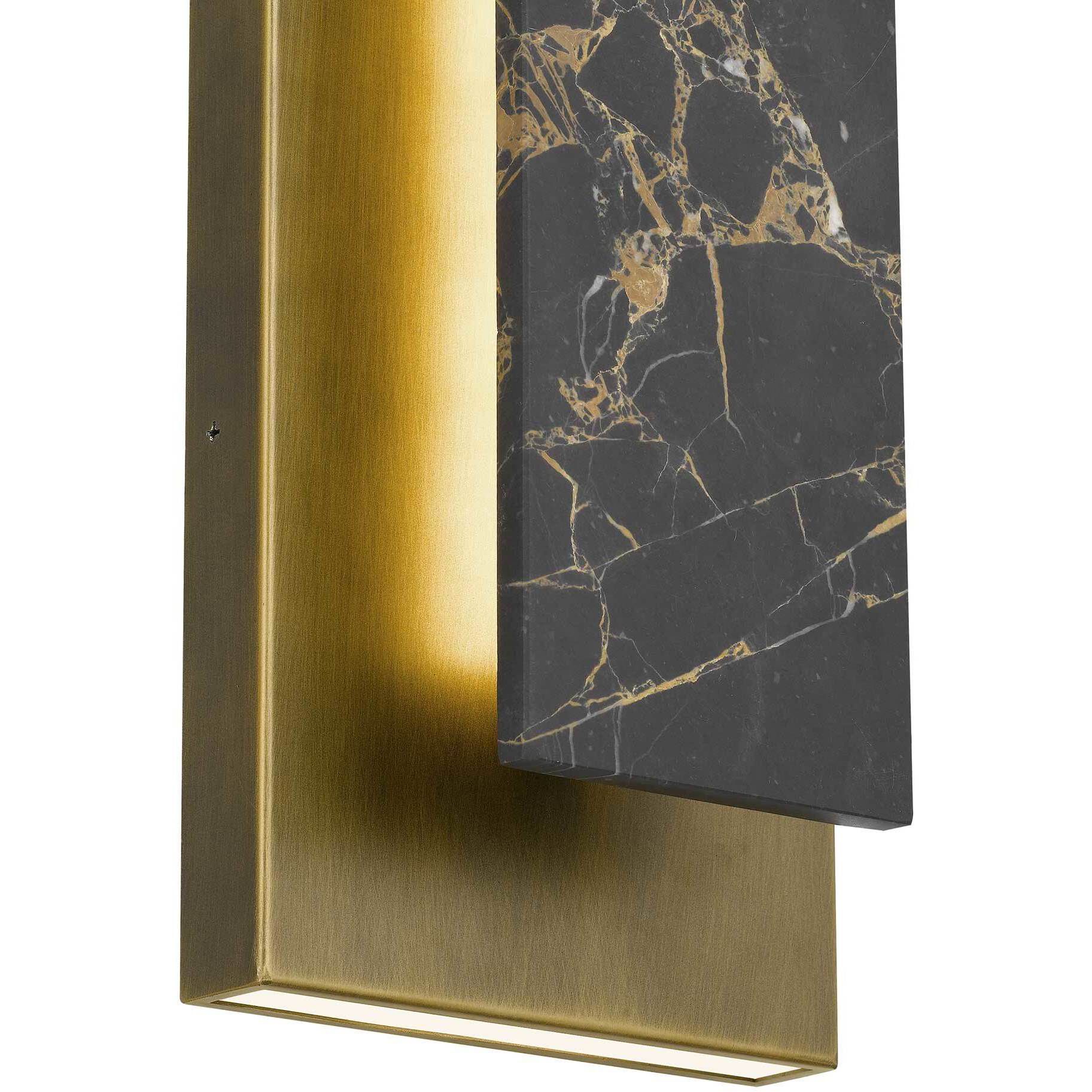 Zoey LED 24 inch Painted Antique Brass Outdoor Wall Sconce