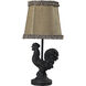 Braysford 15 inch 15 watt Antique Black Table Lamp Portable Light