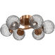 Gaia 6 Light 22.00 inch Flush Mount