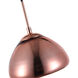 Reflection 1 Light 7 inch Copper Pendant Ceiling Light