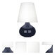 June 23.5 inch 150 watt Midnight Blue Accent Lamp Portable Light in Oyster Linen