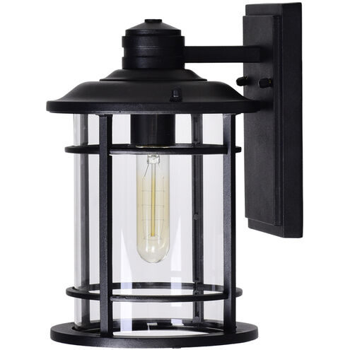 Belmont 1 Light 11 inch Black Outdoor Wall Light