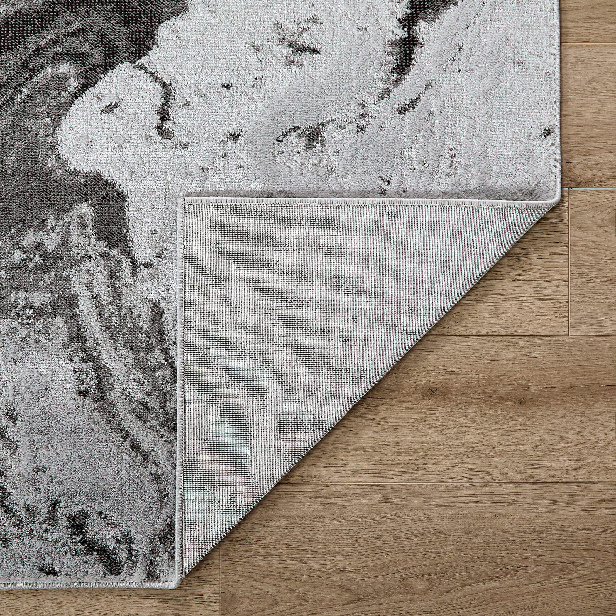 Ayda 36 X 24 inch Black/Grey Rug in 2 x 3