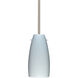 Tao 10 LED Satin Nickel Stem Pendant Ceiling Light