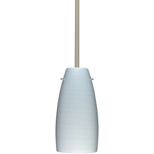 Tao 10 LED Satin Nickel Stem Pendant Ceiling Light
