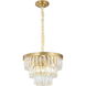 Canada 6 Light 16 inch Gold Chandelier Ceiling Light