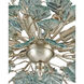 Baobab 8 Light 36 inch Contemporary Silver Leaf and Contemporary Silver Chandelier Ceiling Light, Medium