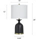 Cameron 28 inch 150.00 watt Satin Black Table Lamp Portable Light