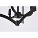 Kiera 3 Light 12 inch Black Flush Mount Ceiling Light