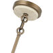 Rockford 6 Light 16 inch Brontourage and Travertine Foyer Pendant Ceiling Light