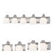 Springfield 5 Light 36 inch Polished Chrome Vanity Sconce Wall Light