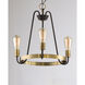 Haven 3 Light 18.5 inch Oil Rubbed Bronze and Antique Brass Single-Tier Chandelier Ceiling Light