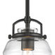 Current 1 Light 8 inch Matte Black Pendant Ceiling Light