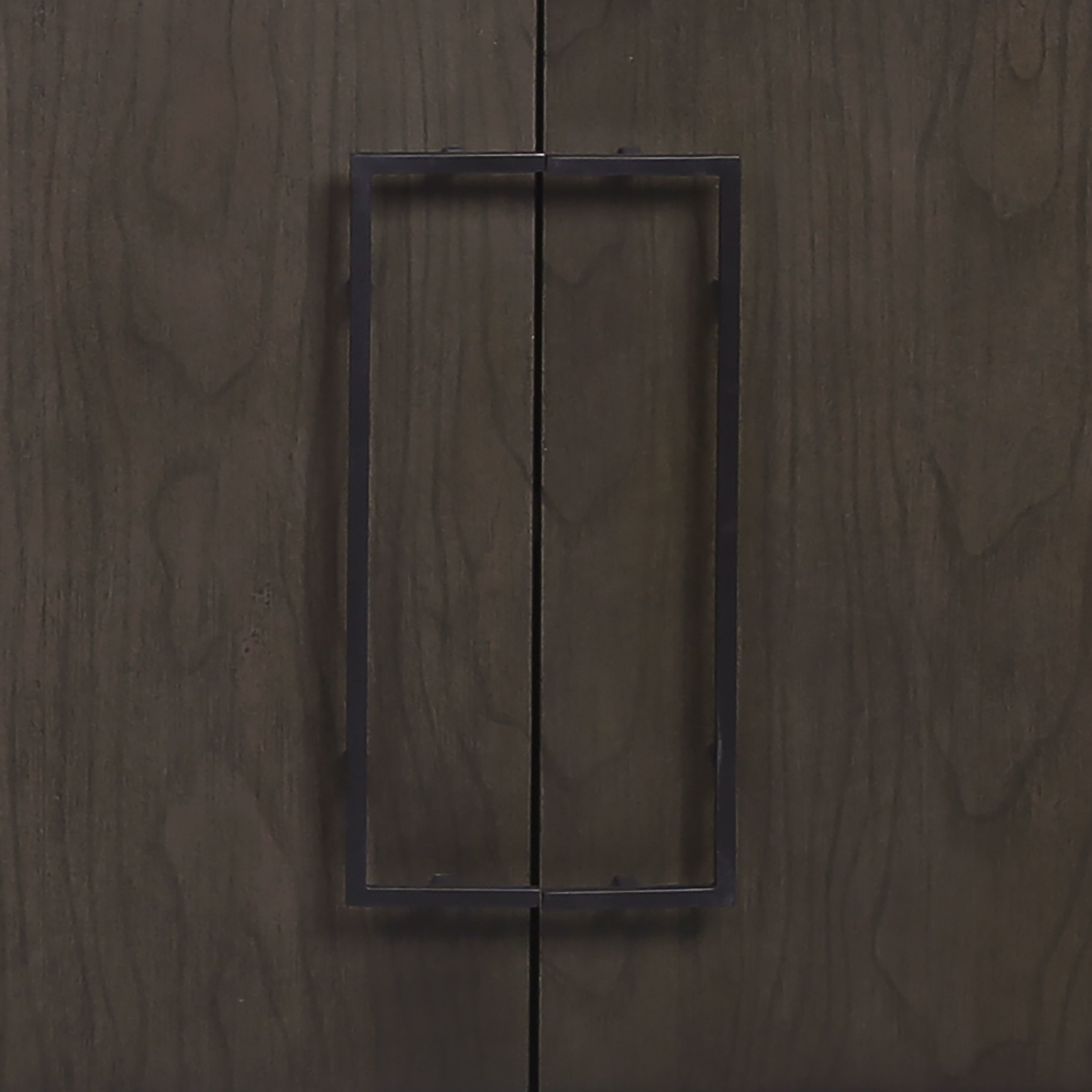 Seaton Espresso with Black Credenza