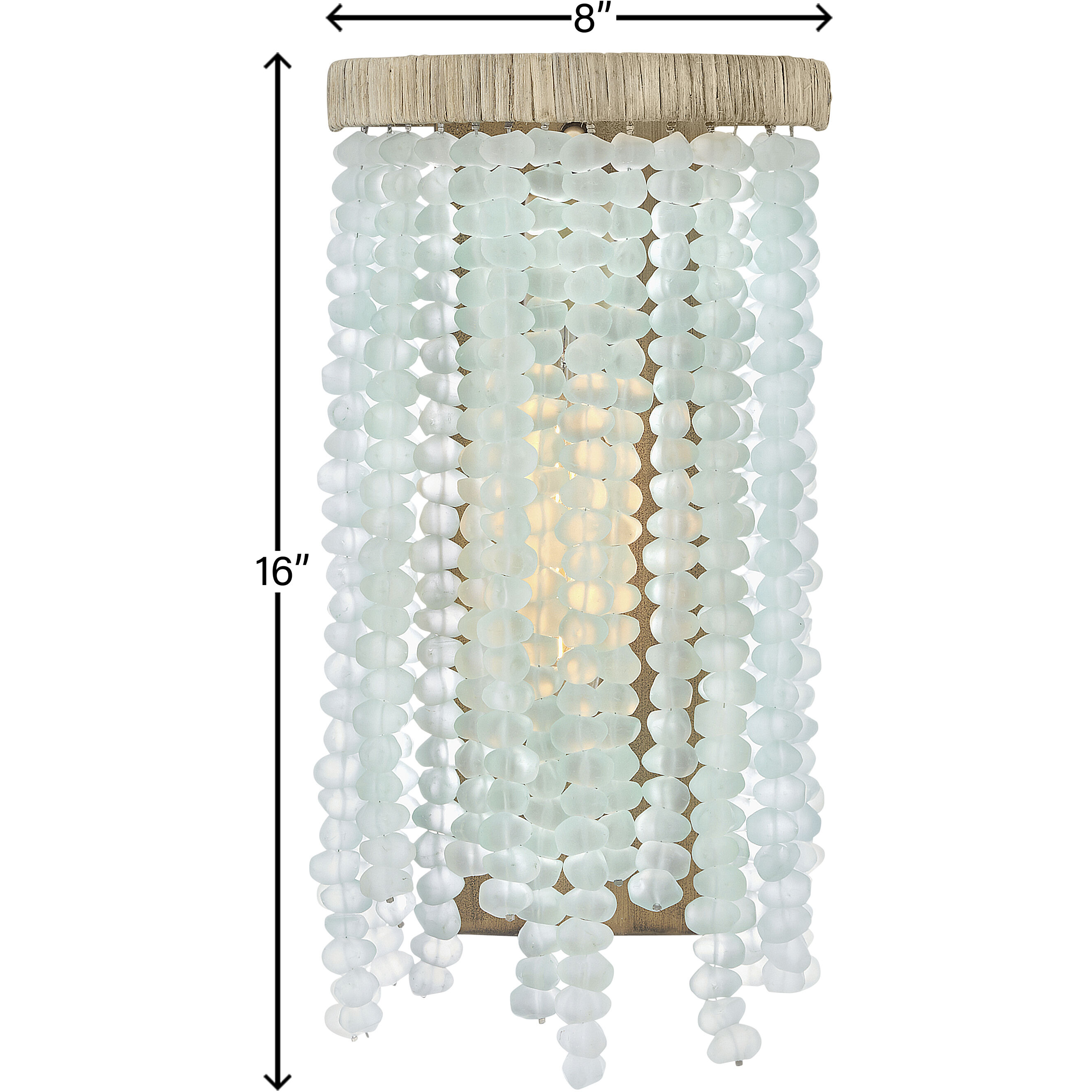 Dune LED 8 inch Burnished Gold Sconce Wall Light