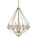 Canada 4 Light 16 inch Gold Chandelier Ceiling Light