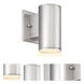 Barrow LED 6 inch Satin Platinum Outdoor Wall Lantern