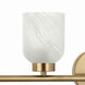 Vonda 4 Light 29 inch Aged Brass Vanity Light Wall Light