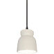 Radiance Collection 1 Light 8 inch Matte White Pendant Ceiling Light