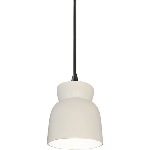 Radiance Collection 1 Light 8 inch Matte White Pendant Ceiling Light