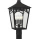 Jaxon 4 Light 19.5 inch Western Bronze Outdoor Post Lantern