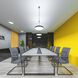 Rhythm LED 18 inch Black Flush Mount Ceiling Light in Direct/Indirect