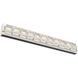 Tessera LED 38 inch Salt White with Licorice Vanity Light Wall Light