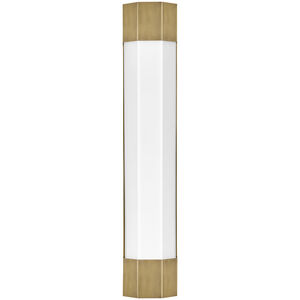 Facet LED 4.5 inch Heritage Brass Bath Light Wall Light