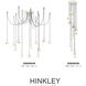 Lisa McDennon Nula 12 Light 18.5 inch Shell White with Gold Leaf Indoor Chandelier Ceiling Light