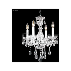 Palace Ice 4 Light 16 inch Silver Crystal Chandelier Ceiling Light